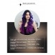 Dreamy Purple-Blue Ombré Mid-Part Wave Lace Wig