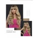 Elegant Milk Tea Blonde Big Waves with Bangs Wig