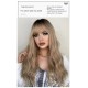 Golden Wave Enchantmen Long Bangs Wavy Gold Curly Synthetic Wig