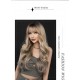 Gradient Ash Blonde Loose Wave Long Curl Wig with Bangs