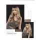 Gradient Ash Blonde Loose Wave Long Curl Wig with Bangs