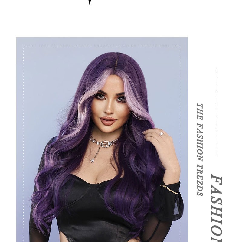 Lofty Waves Long Ombré Lavender Synthetic Wig