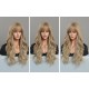 Layered Bangs Hazelnut Mocha Long Curly Wig