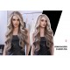 Lace Evergreen Gray and White Wavy Wig