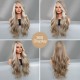 Lace Evergreen Gray and White Wavy Wig