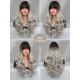 Gradient Silver Grey Long Big Wavy Wig