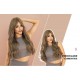 Long Wavy Wig with Misty Brown Tonal Bangs