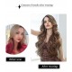 Mocha Brown Balayage Wavy Side-Part Lace Long Wig