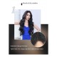 Natural Black Long Big Waves Side Part Lace Wig