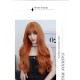 Radiant Romance Purplish-Red Long Waves, Voluminous Locks Airy Bangs