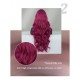 Purple-Red Wavy Long Curls Wig with Small T-Part Lace Front Wig