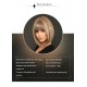 Short Straight Hair with Bangs in Tea Brown and Beige Highlighted Color Bob Wig