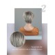 Short Straight Hair with Angled Bangs Champagne Blonde Pixie Cut Wig