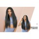 Small T-Lace  Natural Black Long Straight Wig 