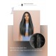 Small T-Lace  Natural Black Long Straight Wig 