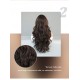 Small T-Lace Dark Tea Long Big Waves Synthetic Wig