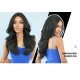 Small T-Lace Natural Black Middle Part Long Curls Synthetic Wig