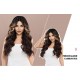 T-Part Lace Front Wig with Brown and Blonde Ombre Long Waves