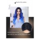 T-Part Lace Iris Blue Ombre Lace Wavy Curls Long Wig