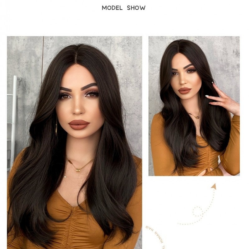 T-Part Lace Mid-Part Slight Wave Synthetic Wig