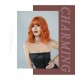 Vibrant Orange Short Curly Wig with Feathery Bangs