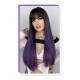 Barbie Blue Ombre Long Straight Hair Wig with Air Bangs