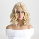 Enchanting Blonde Short Wavy Wig