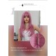 Dreamy Pink Long Straight Wig with Thin Vine Gradient Synthetic Wig