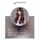 Ombre Purple Straight Bangs Long Wavy Wig with Big Waves