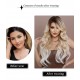 T-Part Lace Side-Parted Champagne Blonde Gradient Wave Synthetic Wig