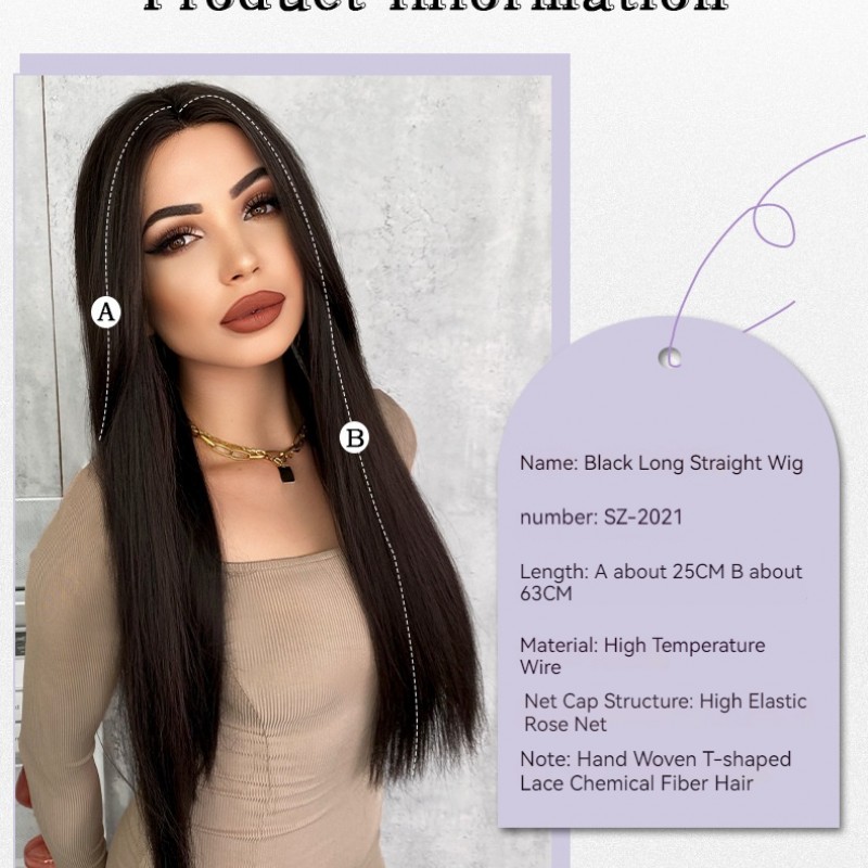 T-Part Lace Long Straight Hair Wig