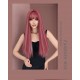 Pink Highlights Long Straight Hair Wig Perfect for Lolita Style