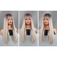 Milk Tea to Platinum Gradient Straight Wig