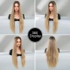 Extra-Long Straight Golden Ombre Synthetic Wig