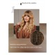 Enchanting Red Wavy Wool Curls Wig with Bangs Synthetic Wig