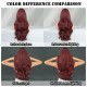 Flaming Crimson Allure Synthetic Full Head Curls Waves & Bangs Passionately Red 70cm