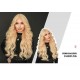 Gold Wavy Small T-Part Lace Front Wig with Platinum Highlights Wig