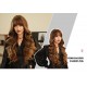 Golden Balayage Long Curls with Bangs Wig