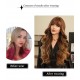 Golden Balayage Long Curls with Bangs Wig