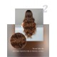 Golden Brown Ombré Straight Bangs Korean Big Wave Wig