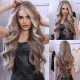 Lace Evergreen Gray and White Wavy Wig