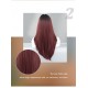 Raspberry Red Long Straight Wig with Bangs and Ombre Root Synthetic Wig