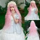 Ultra-Long Golden Loops with Fringe Lolita-Inspired Wig