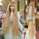 Ultra-Long Golden Loops with Fringe Lolita-Inspired Wig