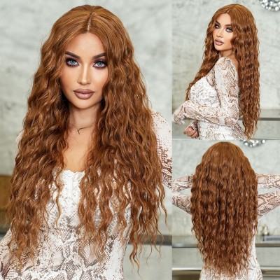 T Part Synthetic Lace Front Wig Honey Blonde Latin Wave